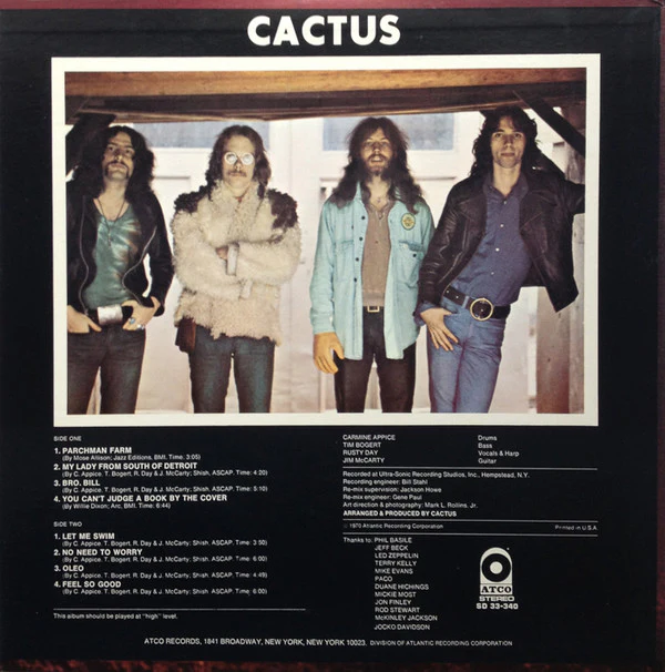 Cactus - Cactus (LP, Album, PR) (Near Mint (NM or M-)) - Image 2