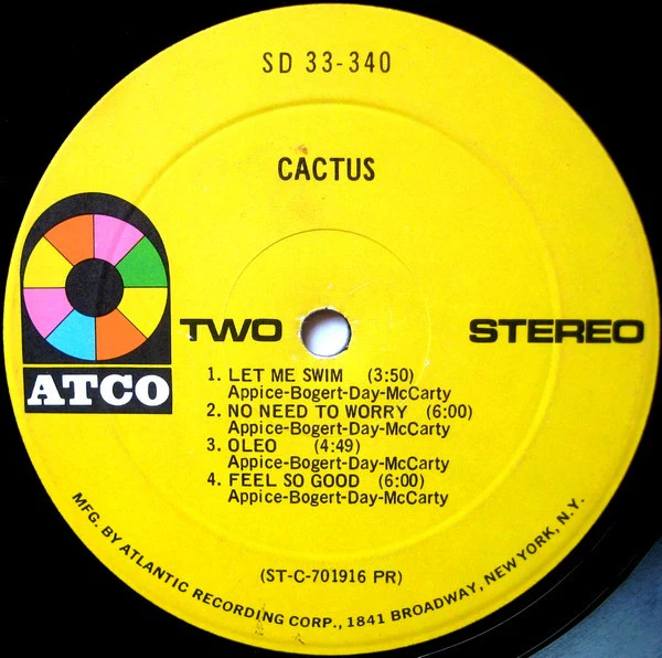 Cactus - Cactus (LP, Album, PR) (Near Mint (NM or M-)) - Image 4
