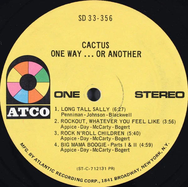 Cactus - One Way...Or Another (LP, Album, PR;) (Very Good Plus (VG+)) - Image 5