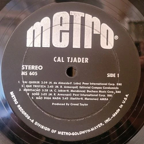 Cal Tjader - Cal Tjader (LP, Album, RE) (Mint (M)) - Image 2