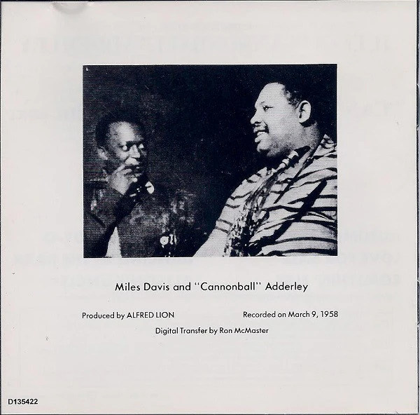 Cannonball Adderley - Somethin' Else (CD, Album, Club, RE, BMG) (Near Mint (NM or M-)) - Image 4