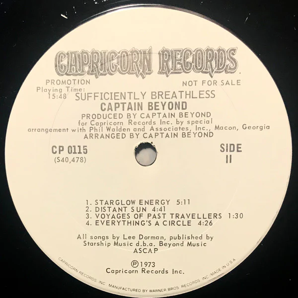 Captain Beyond - Sufficiently Breathless (LP, Album, Promo, Gat) (Very Good Plus (VG+)) - Image 5