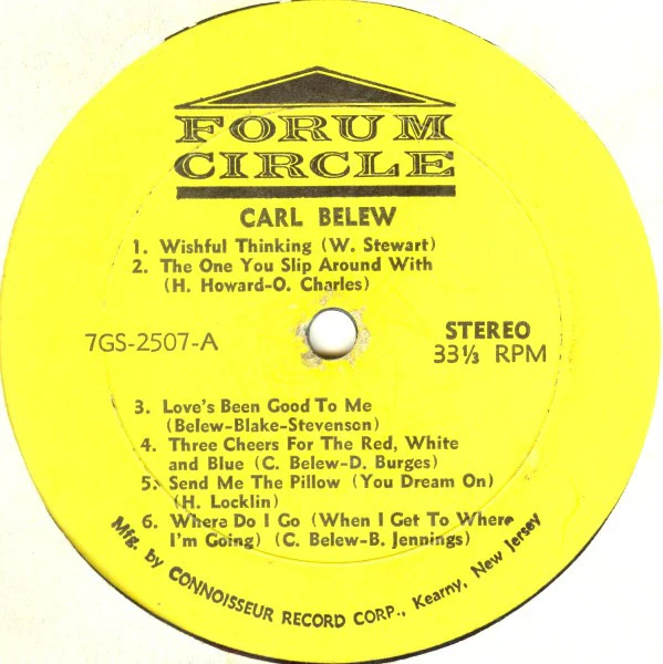 Carl Belew - Carl Belew (LP, Album) (Very Good (VG)) - Image 3