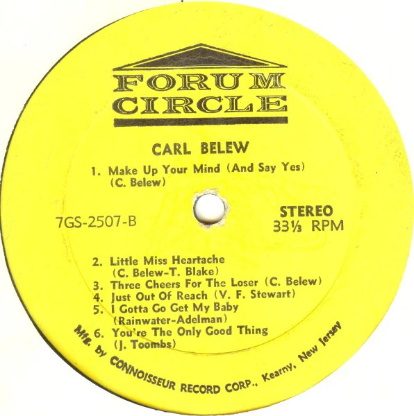 Carl Belew - Carl Belew (LP, Album) (Very Good (VG)) - Image 4