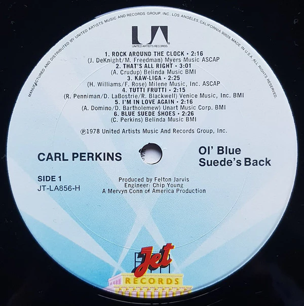 Carl Perkins - Ol' Blue Suede's Back (LP, Album, Ter) (Very Good Plus (VG+)) - Image 3