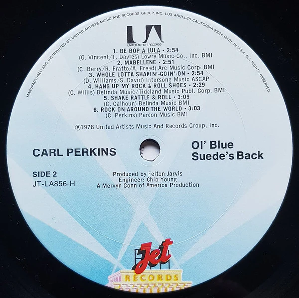 Carl Perkins - Ol' Blue Suede's Back (LP, Album, Ter) (Very Good Plus (VG+)) - Image 4
