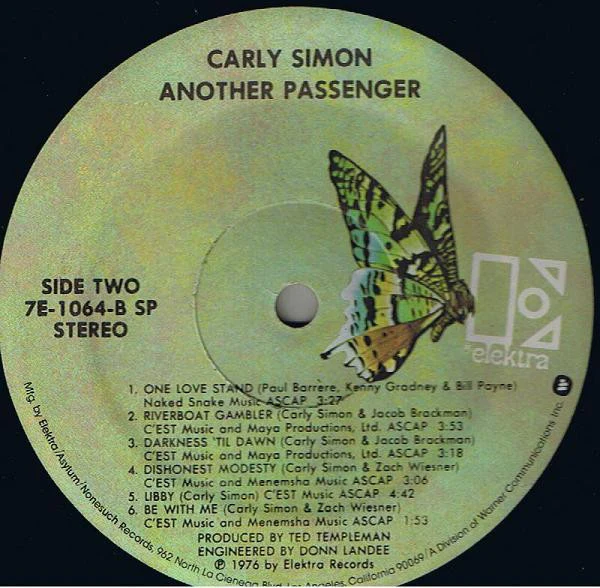 Carly Simon - Another Passenger (LP, Album, SP ) (Near Mint (NM or M-)) - Image 4
