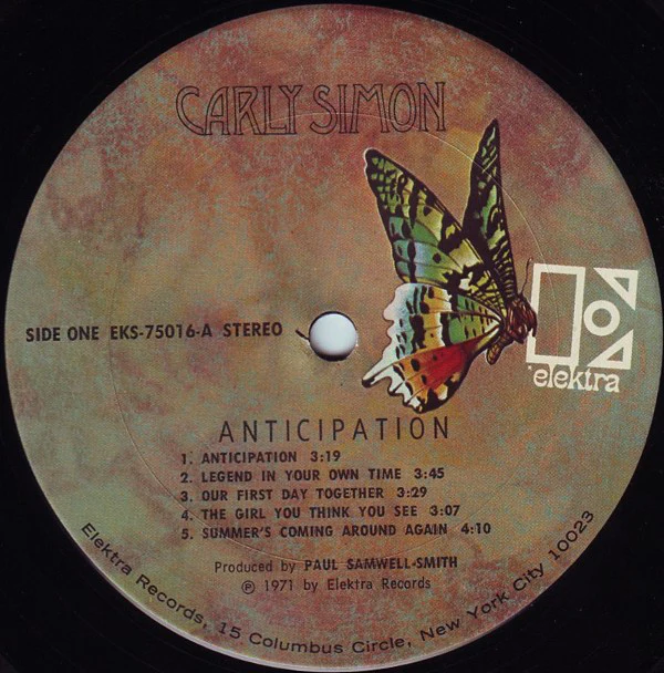 Carly Simon - Anticipation (LP, Album, Pit) (Near Mint (NM or M-)) - Image 3