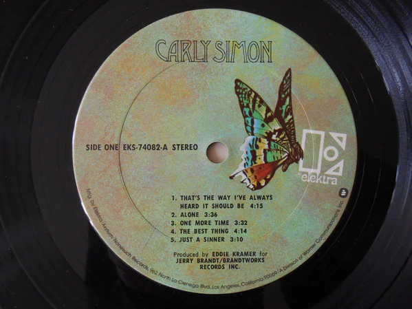 Carly Simon - Carly Simon (LP, Album, RE) (Very Good (VG)) - Image 3