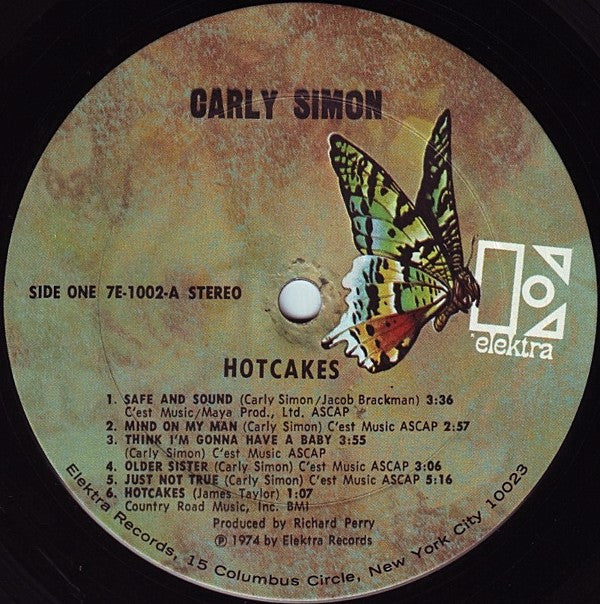 Carly Simon - Hotcakes (LP, Album, Pit) (Very Good Plus (VG+)) - Image 4