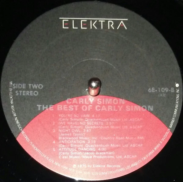 Carly Simon - The Best Of Carly Simon (LP, Comp, RE, Red) (Near Mint (NM or M-)) - Image 4