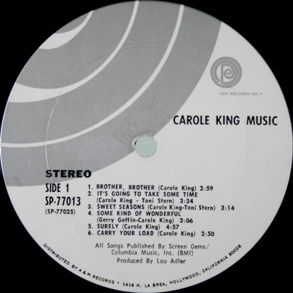 Carole King - Music (LP, Album, Pit) (Very Good Plus (VG+)) - Image 4