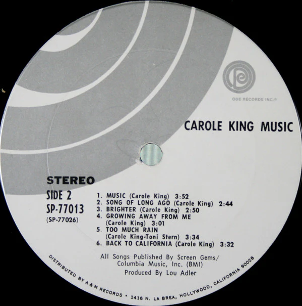Carole King - Music (LP, Album, Pit) (Very Good Plus (VG+)) - Image 5
