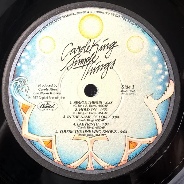 Carole King - Simple Things (LP, Album, Win) (Near Mint (NM or M-)) - Image 5