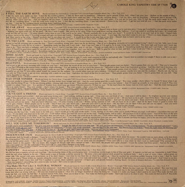 Carole King - Tapestry (LP, Album, Ter) (Very Good Plus (VG+)) - Image 4