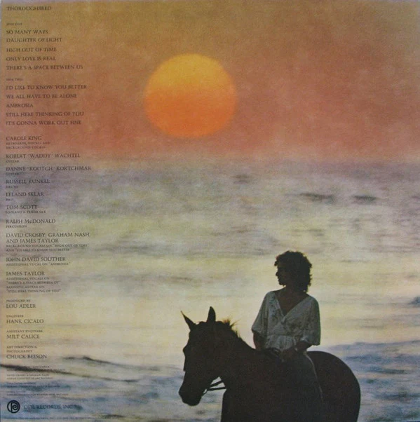 Carole King - Thoroughbred (LP, Album, Mon) (Near Mint (NM or M-)) - Image 2