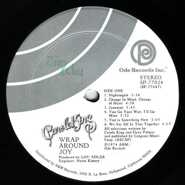 Carole King - Wrap Around Joy (LP, Album, Ter) (Very Good Plus (VG+)) - Image 3