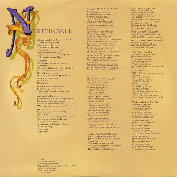 Carole King - Wrap Around Joy (LP, Album, Ter) (Very Good Plus (VG+)) - Image 5