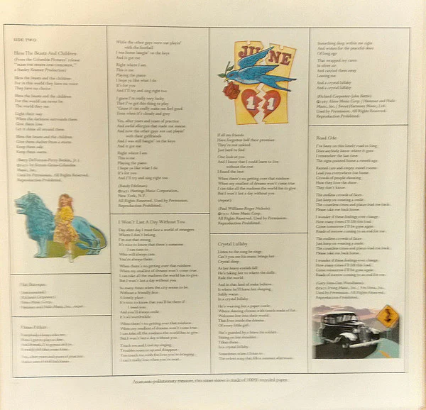 Carpenters - A Song For You (LP, Album, Pit) (Very Good Plus (VG+)) - Image 4