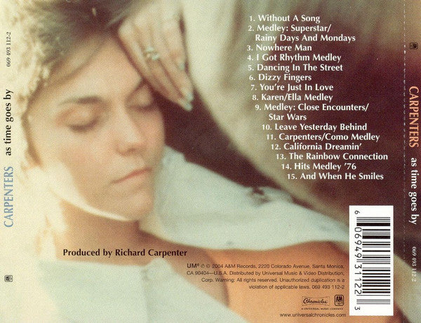 Carpenters - As Time Goes By (CD, Album) (Near Mint (NM or M-)) - Image 2