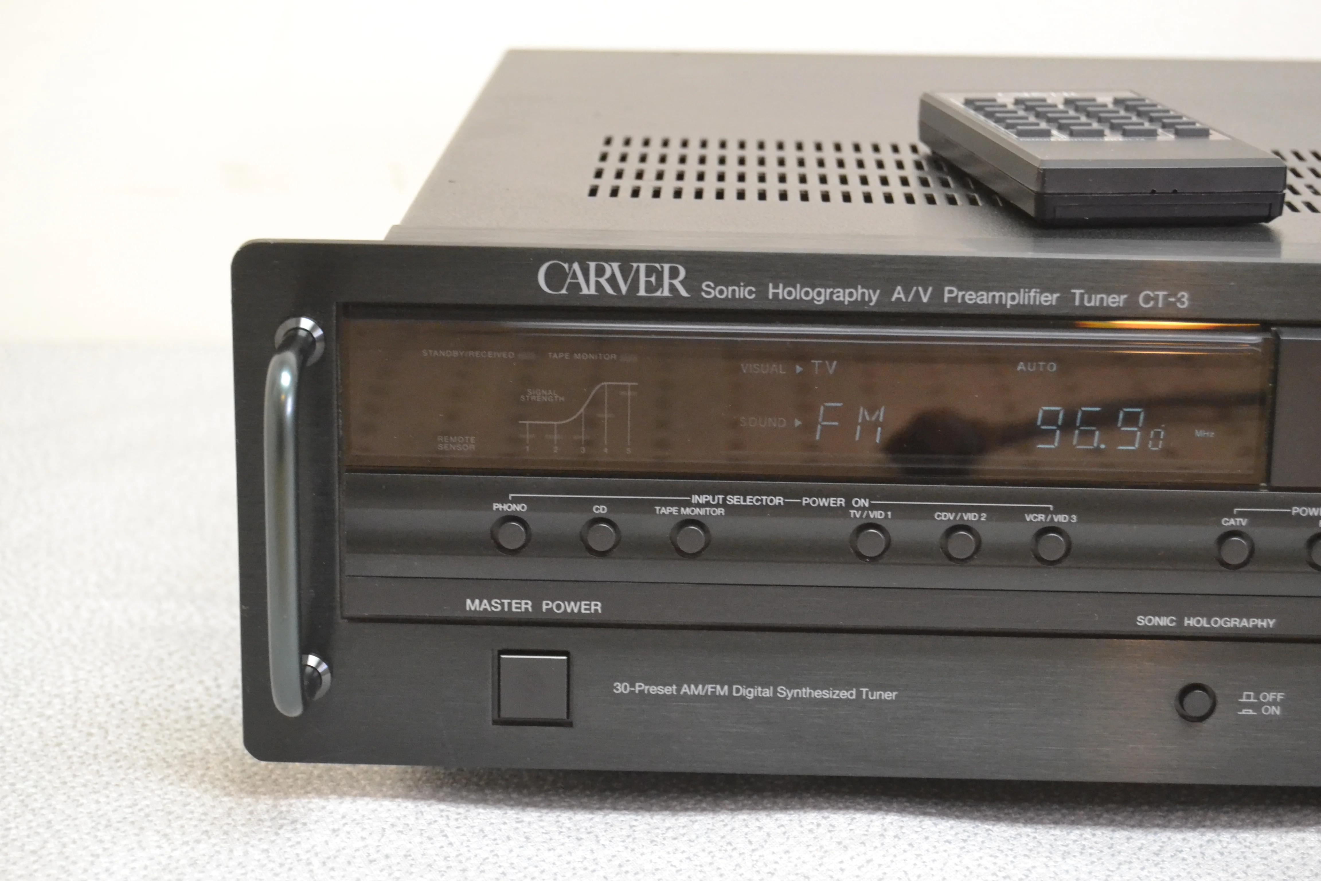 Carver CT-3 Stereo Preamplifier and Tuner * Remote Control * - Image 2
