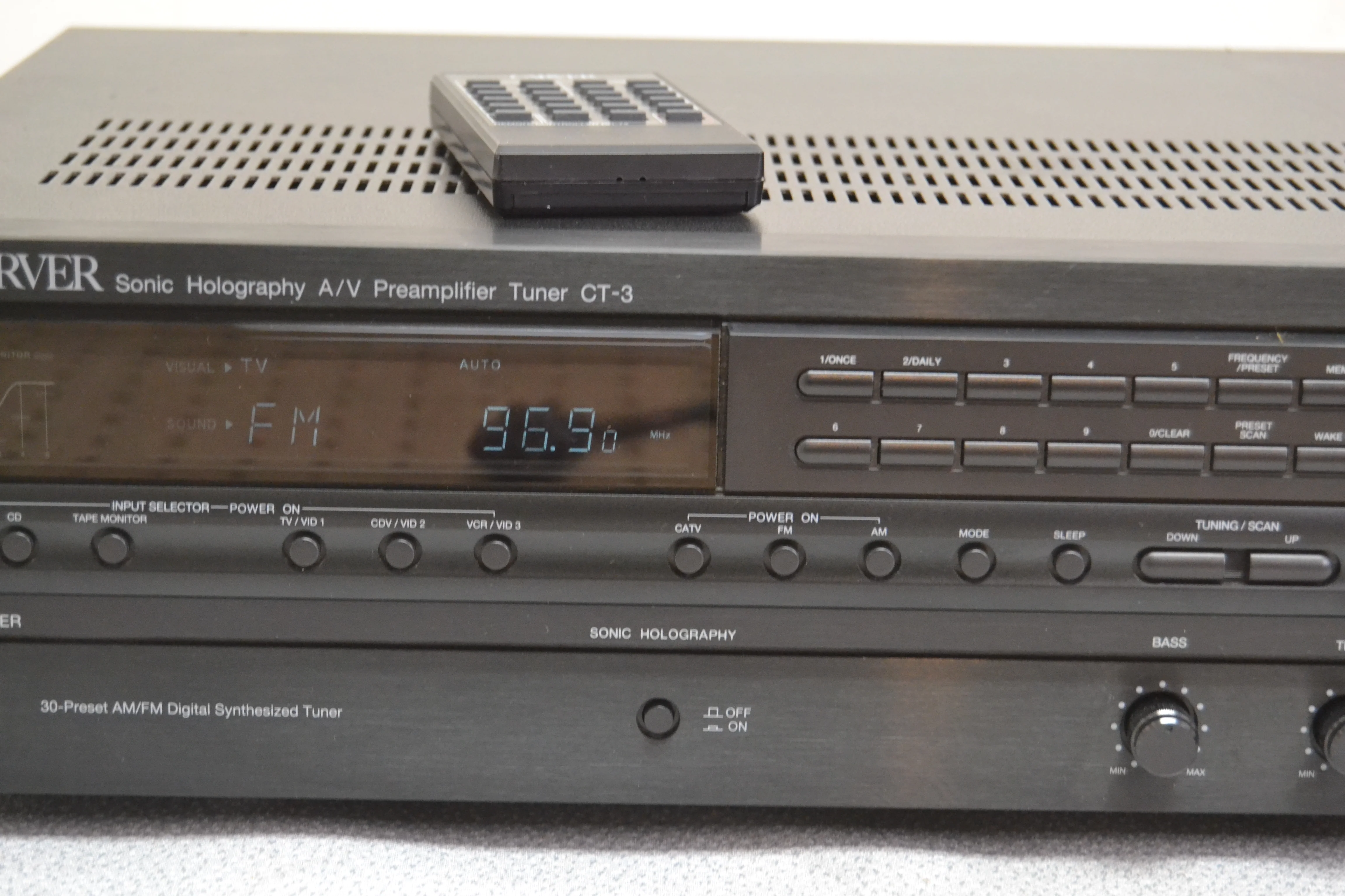 Carver CT-3 Stereo Preamplifier and Tuner * Remote Control * - Image 3