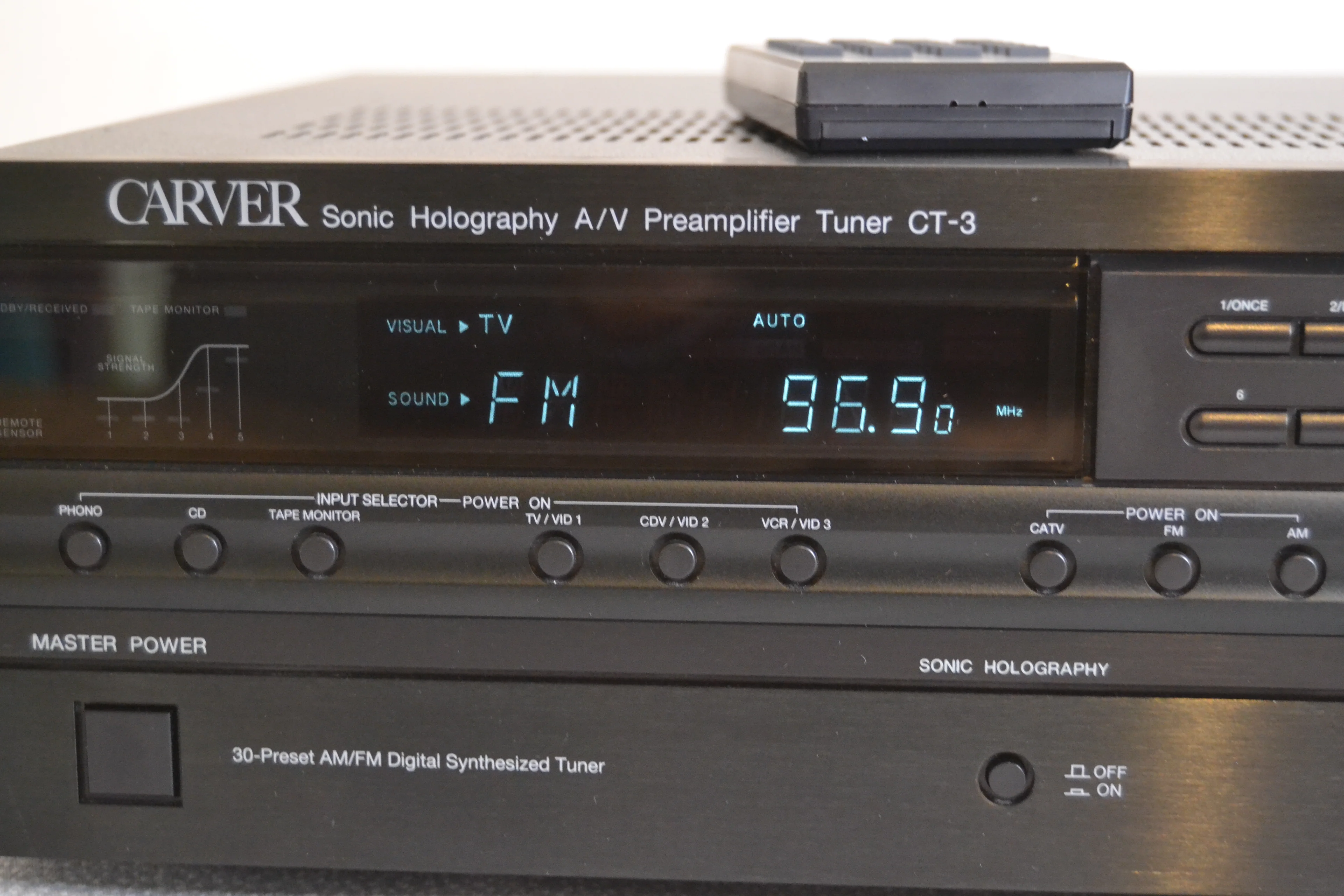 Carver CT-3 Stereo Preamplifier and Tuner * Remote Control * - Image 5