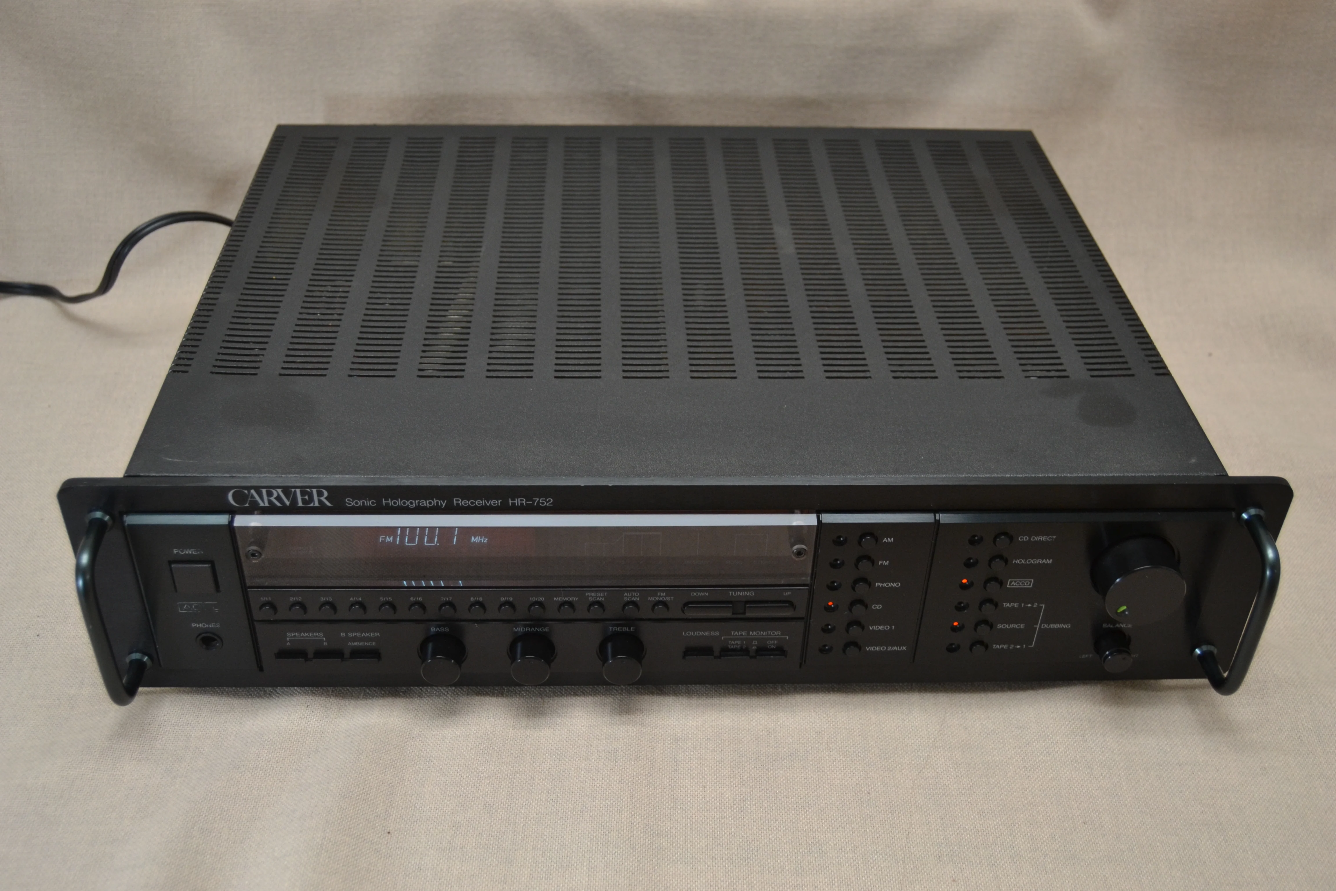 Carver HR-752 Stereo Holographic Receiver * 100W RMS * 1989 - Image 5