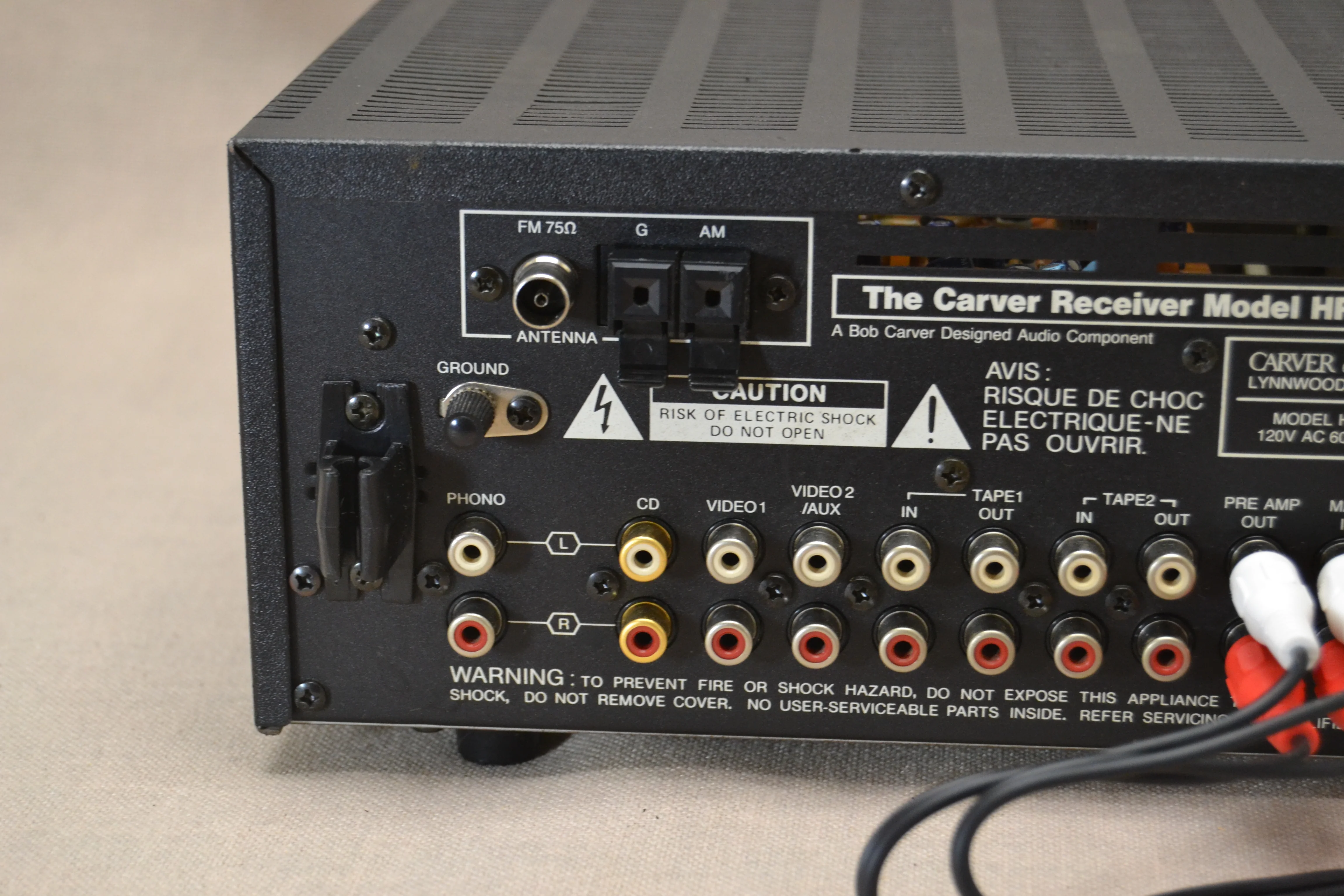 Carver HR-752 Stereo Holographic Receiver * 100W RMS * 1989 - Image 9