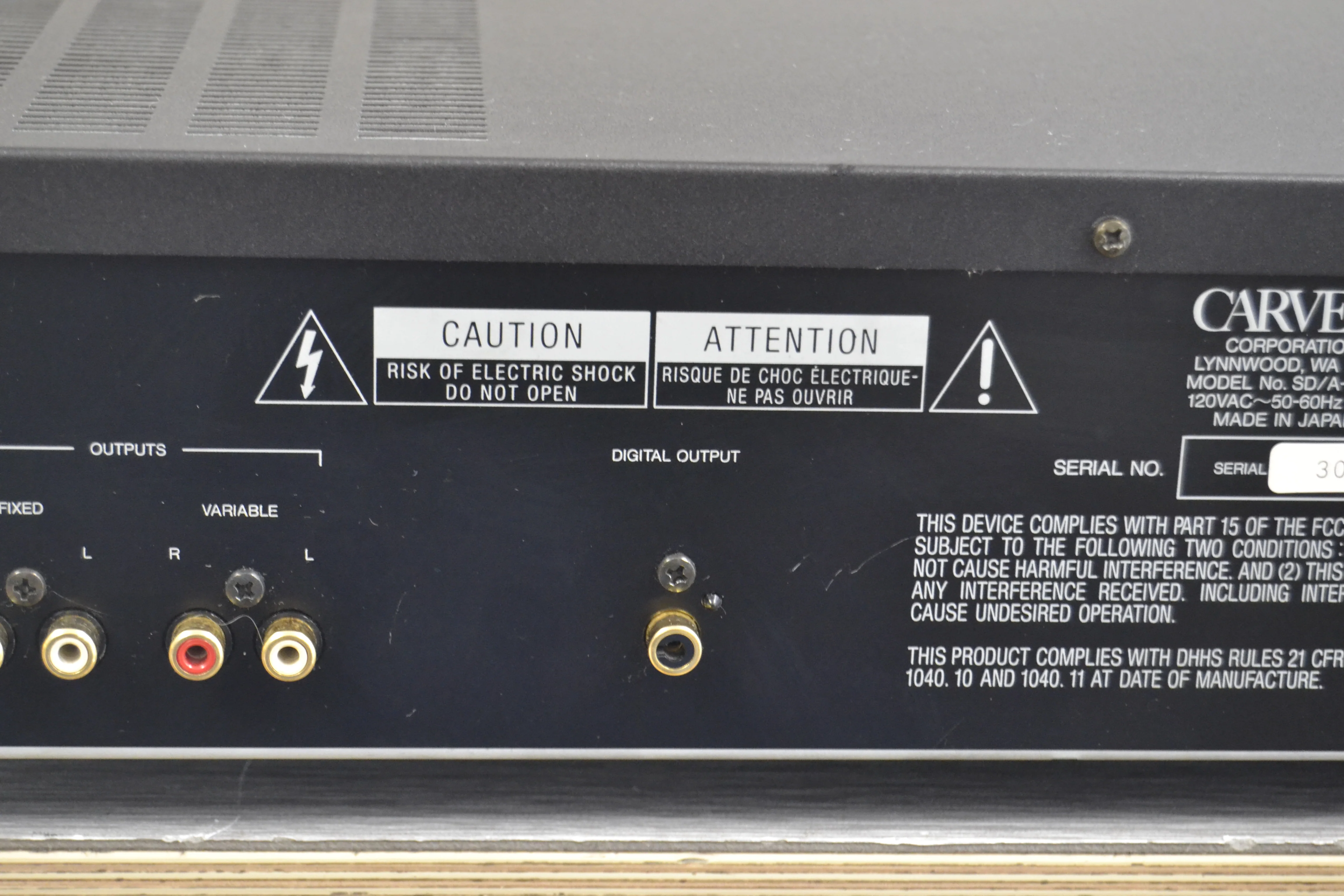Carver SD/A-390t CD Carousel 5 Discs * Tube Analog Converter * Remote Control - Image 13