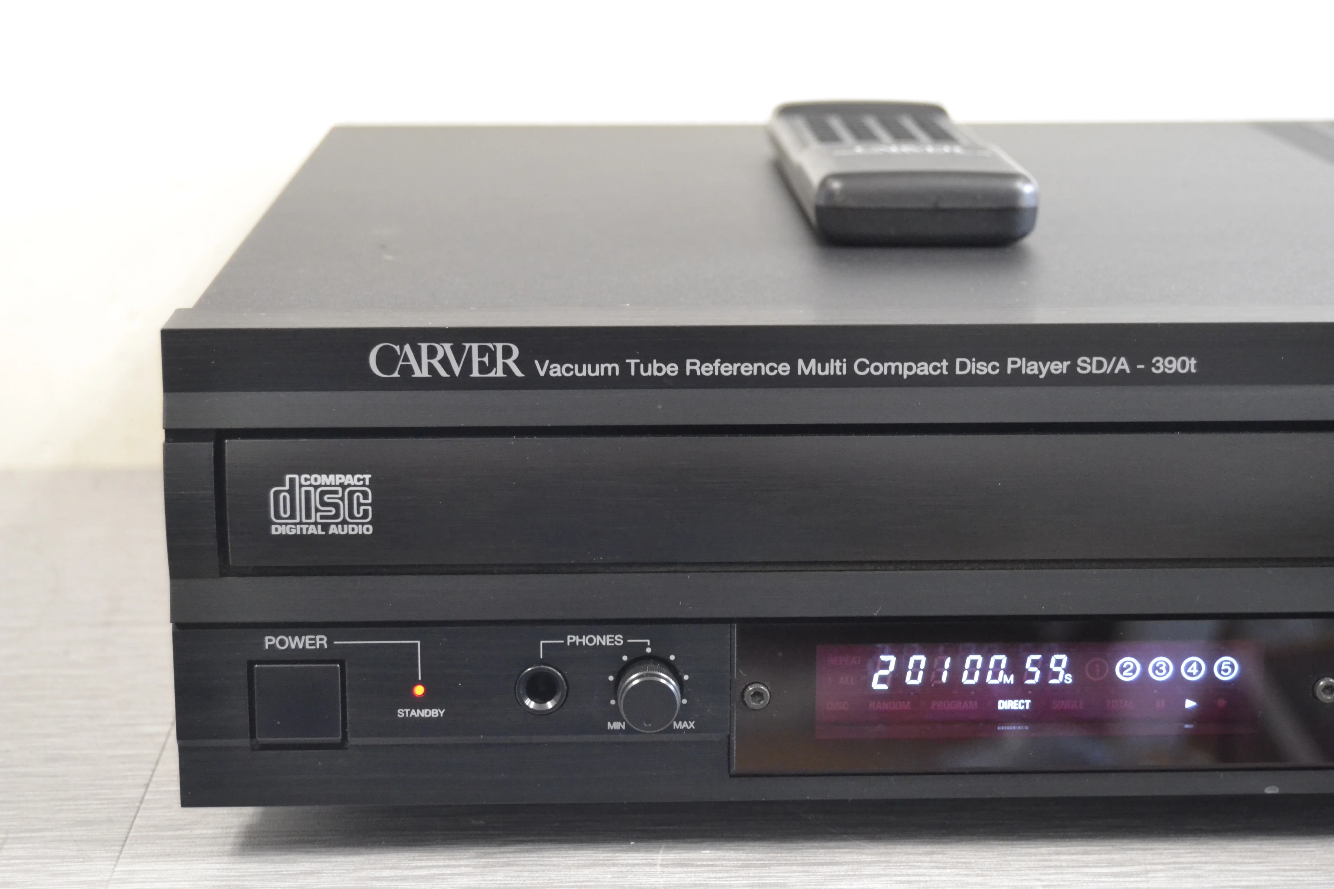 Carver SD/A-390t CD Carousel 5 Discs * Tube Analog Converter * Remote Control - Image 2