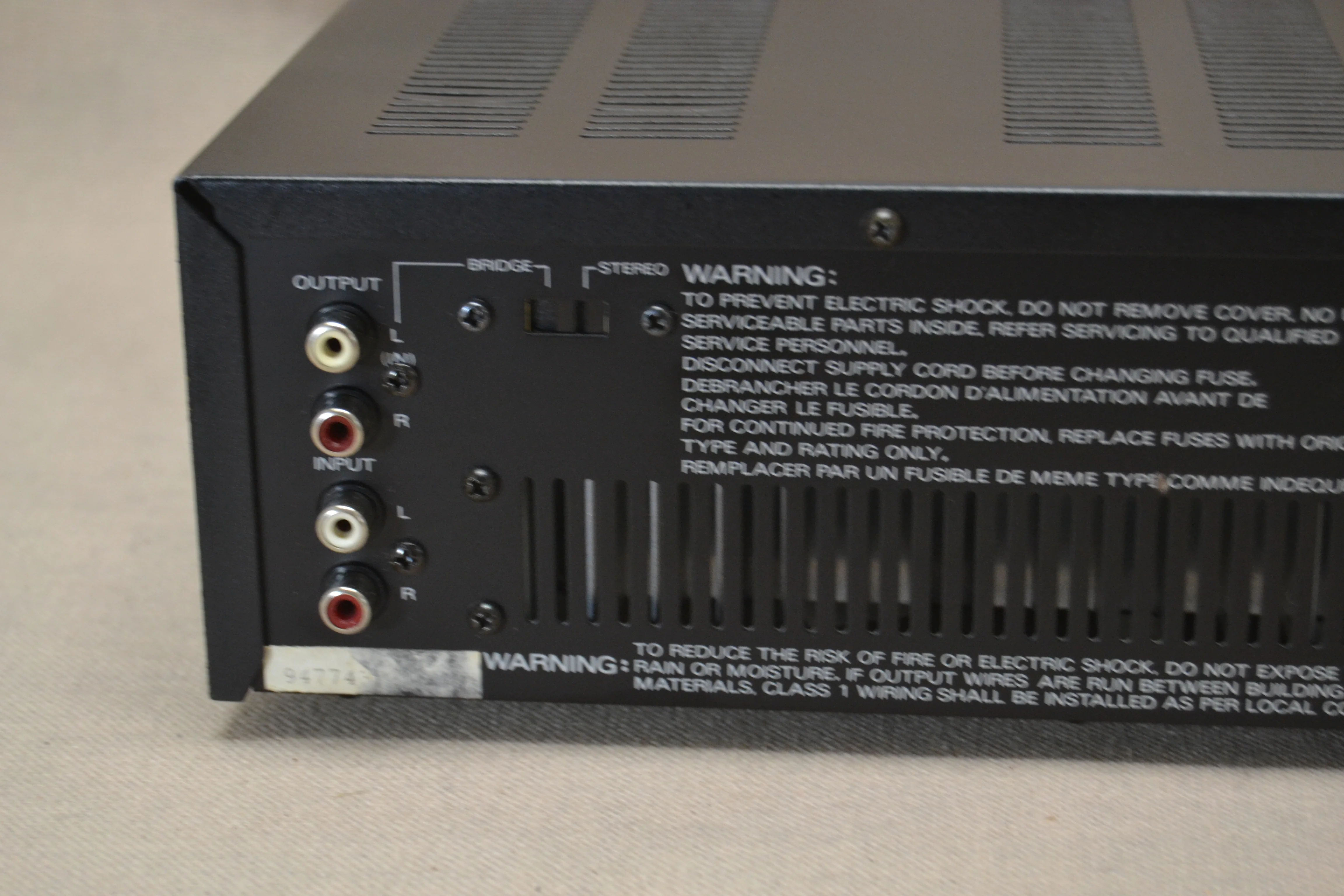 Carver TF-M15CB Stereo Power Amplifier * 100W RMS * 1990 - Image 9