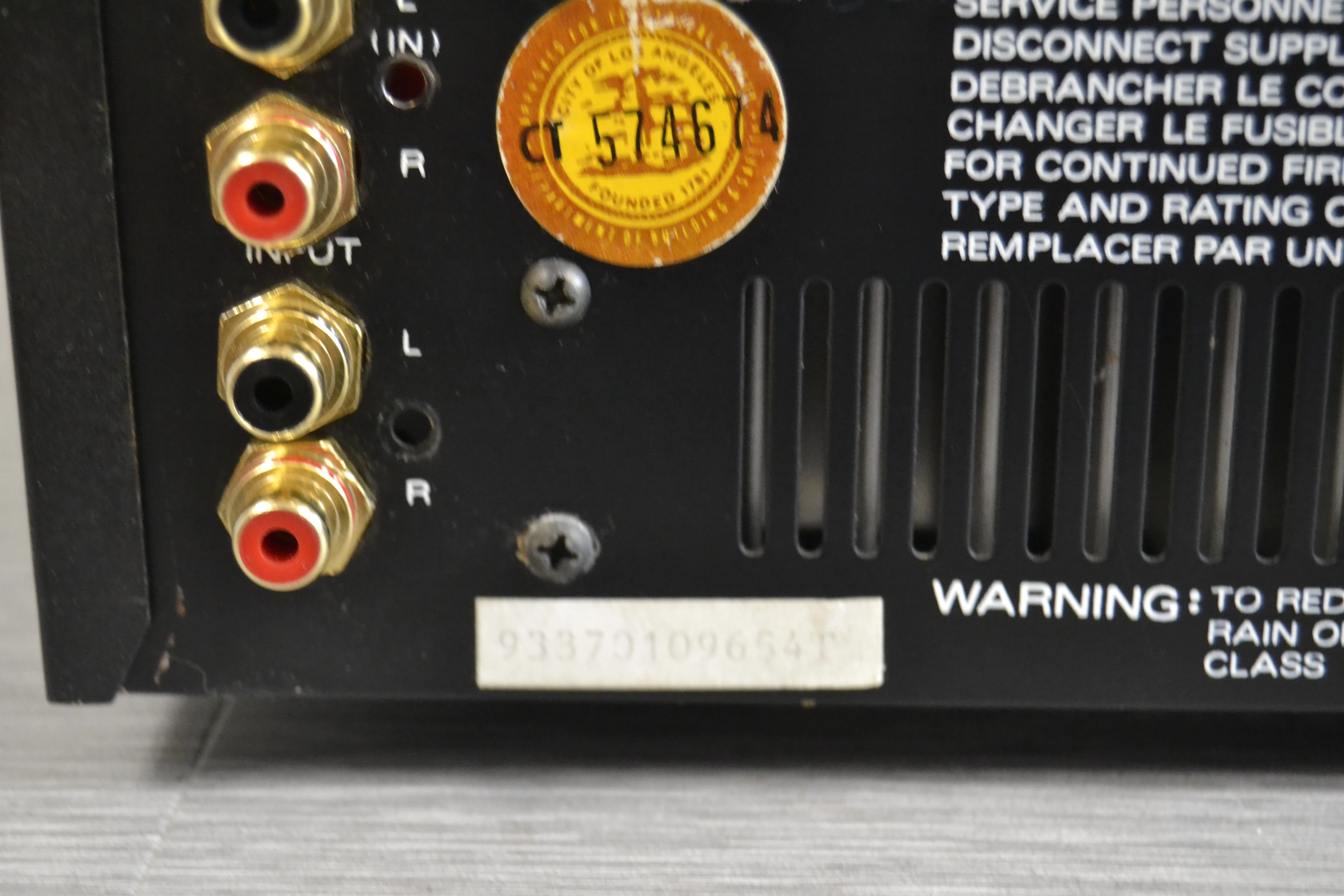 Carver TFM-15CB Stereo/Mono Power Amplifier * 100W RMS * 1990 - Image 11