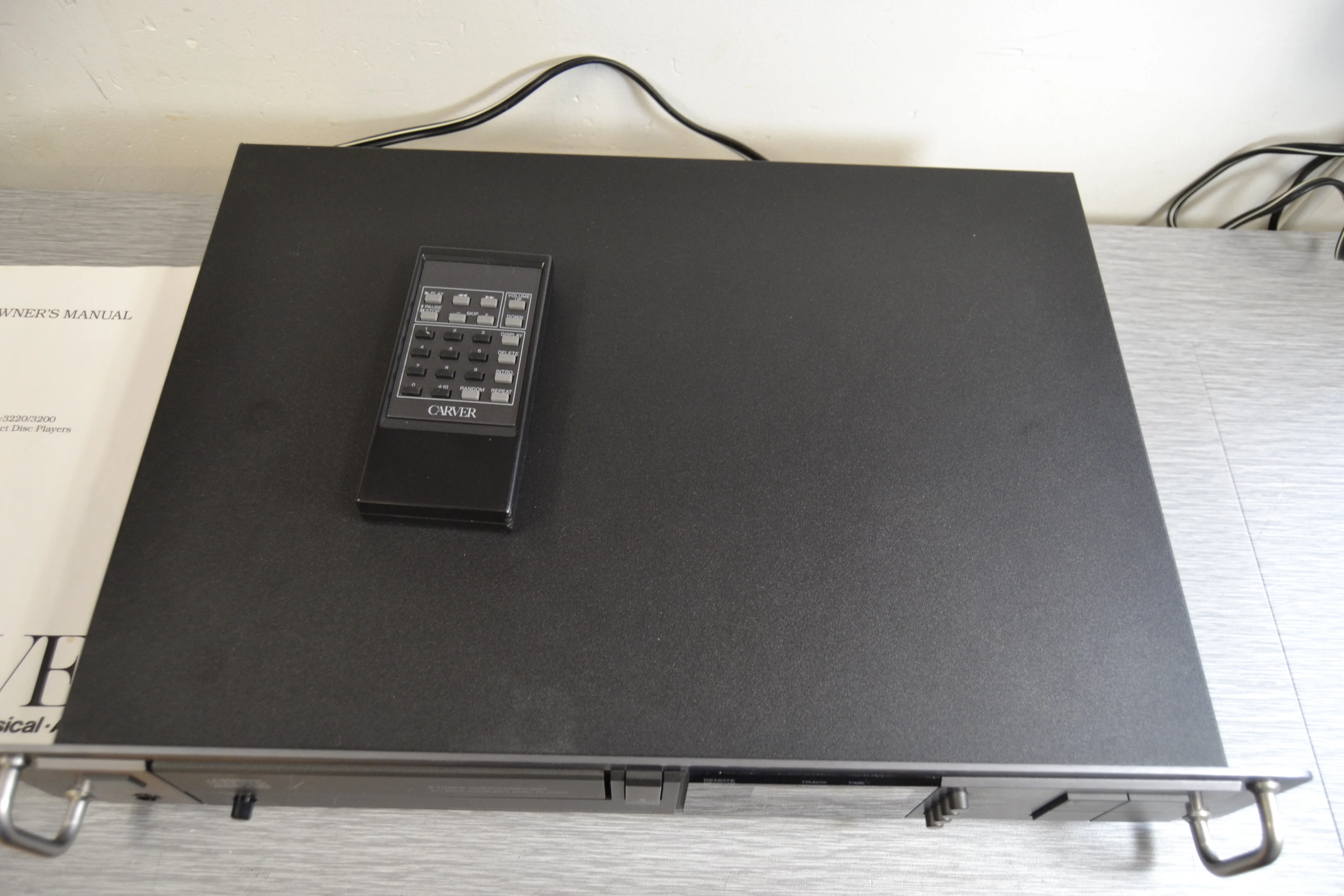 Carver TL-3200 Single CD Player * Remote Control * Manual * 1989 - Image 7