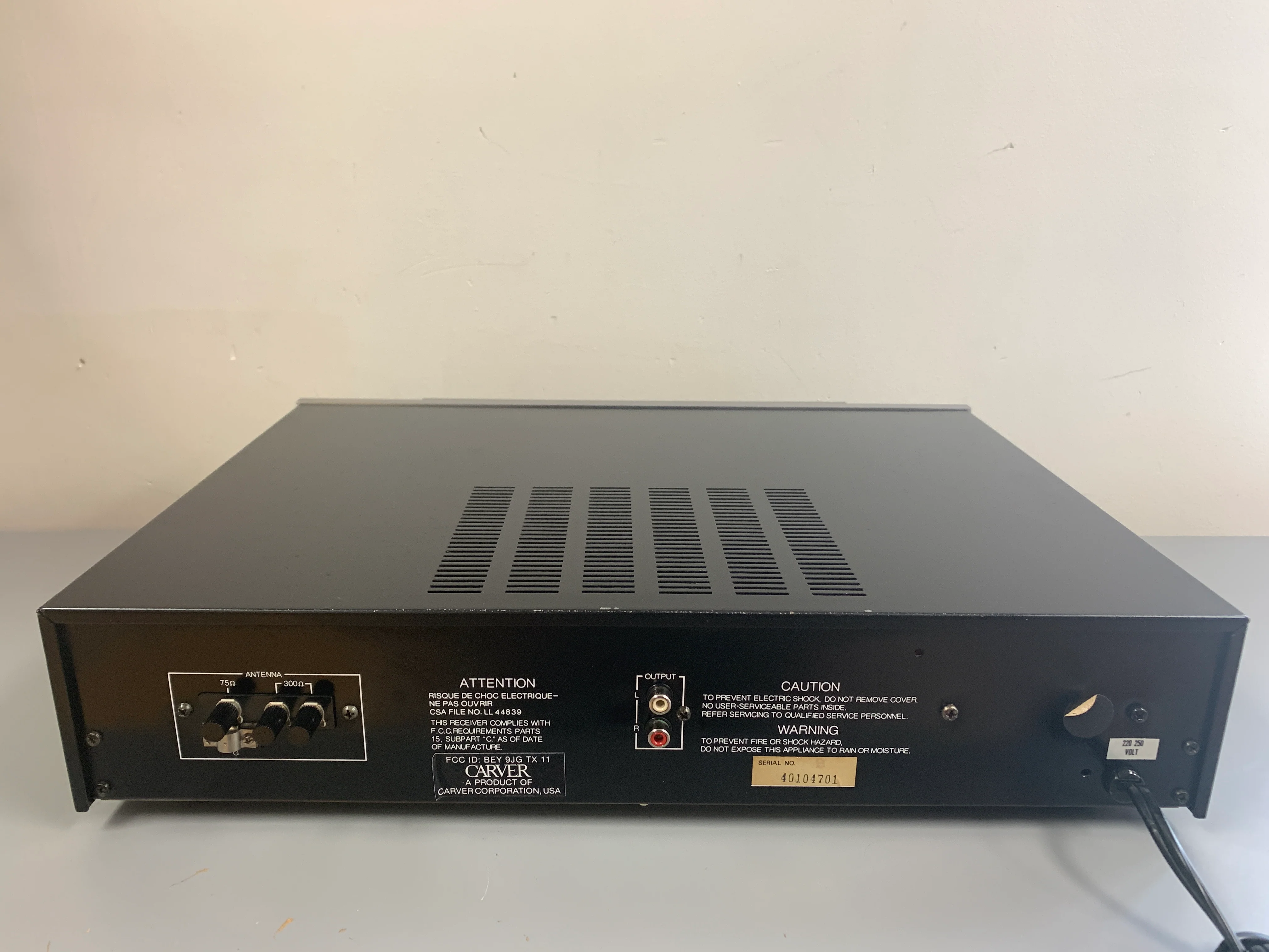 Carver TX-11 Tuner - Image 8