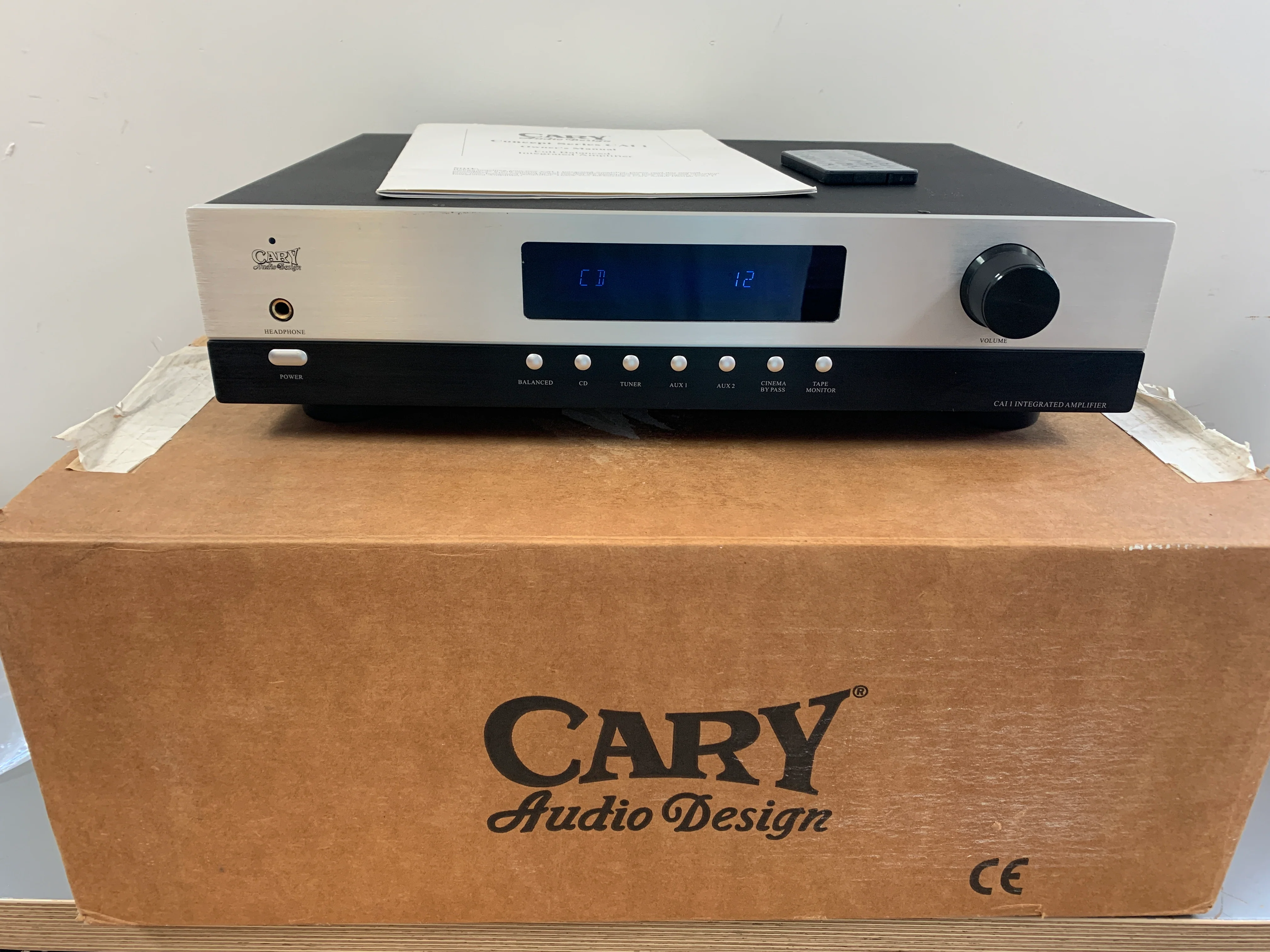 Cary Audio Design CAI-1 Integrated Amplifier * Manual * Remote * Box