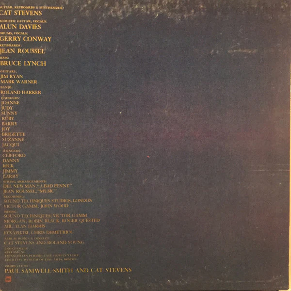 Cat Stevens - Buddha And The Chocolate Box (LP, Album, Pit) (Very Good (VG)) - Image 2