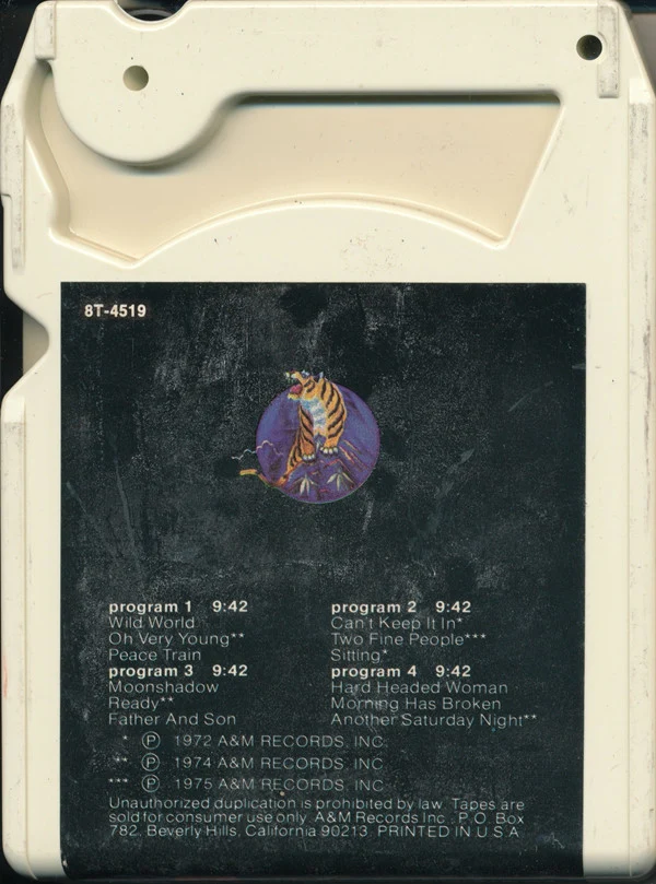 Cat Stevens - Greatest Hits (8-Trk, Comp) (Very Good Plus (VG+)) - Image 2