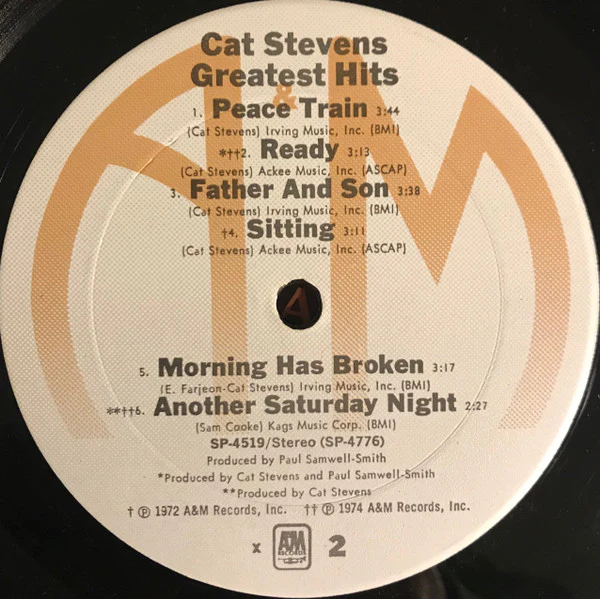 Cat Stevens - Greatest Hits (LP, Comp, Club, RE, x -) (Near Mint (NM or M-)) - Image 4