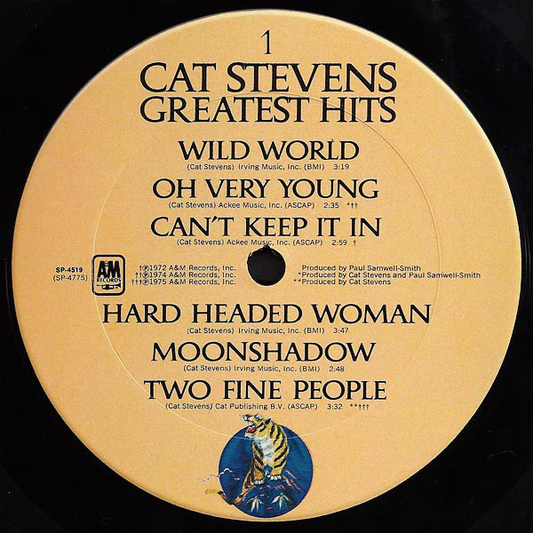 Cat Stevens - Greatest Hits (LP, Comp, Club, Ter) (Very Good Plus (VG+)) - Image 2