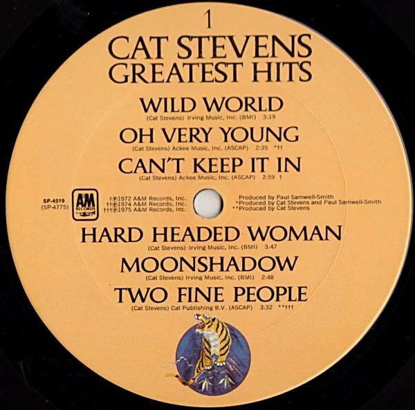 Cat Stevens - Greatest Hits (LP, Comp, Pit) (Near Mint (NM or M-)) - Image 3