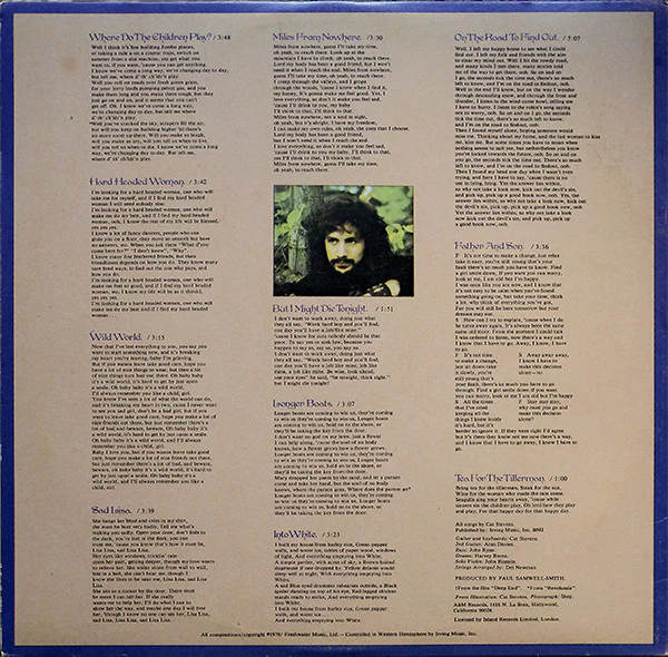 Cat Stevens - Tea For The Tillerman (LP, Album, Mon) (Very Good Plus (VG+)) - Image 2