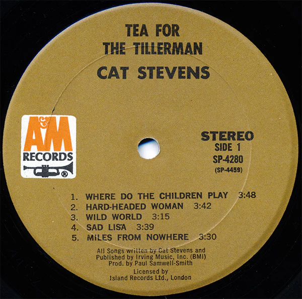 Cat Stevens - Tea For The Tillerman (LP, Album, Mon) (Very Good (VG)) - Image 3