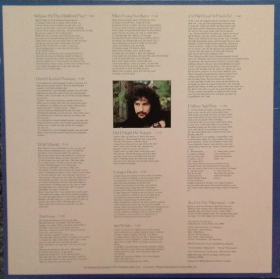 Cat Stevens - Tea For The Tillerman (LP, Album, Pit) (Very Good (VG)) - Image 2