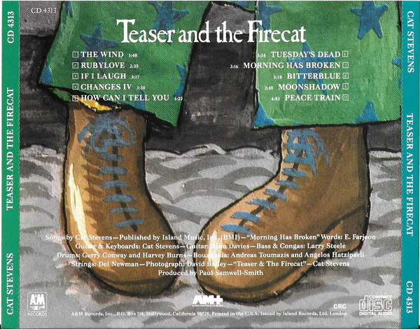 Cat Stevens - Teaser And The Firecat (CD, Album, Club, RE, DAD) (Very Good Plus (VG+)) - Image 2