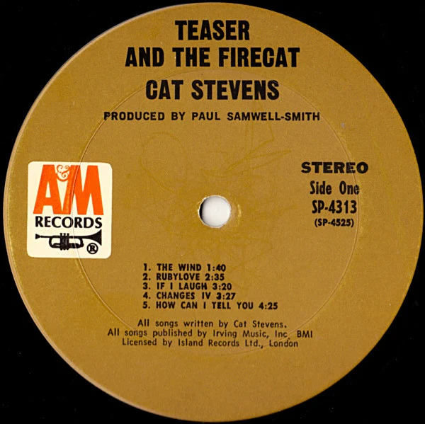 Cat Stevens - Teaser And The Firecat (LP, Album, Pit) (Very Good Plus (VG+)) - Image 5