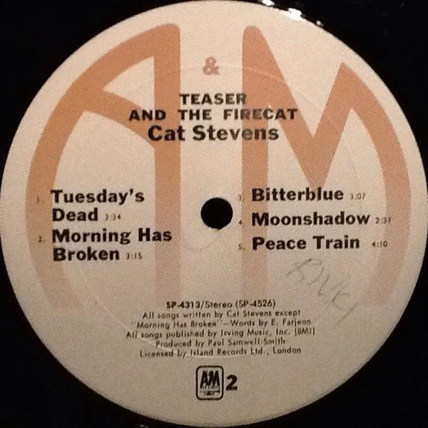 Cat Stevens - Teaser And The Firecat (LP, Album, RE, Gat) (Very Good Plus (VG+)) - Image 4
