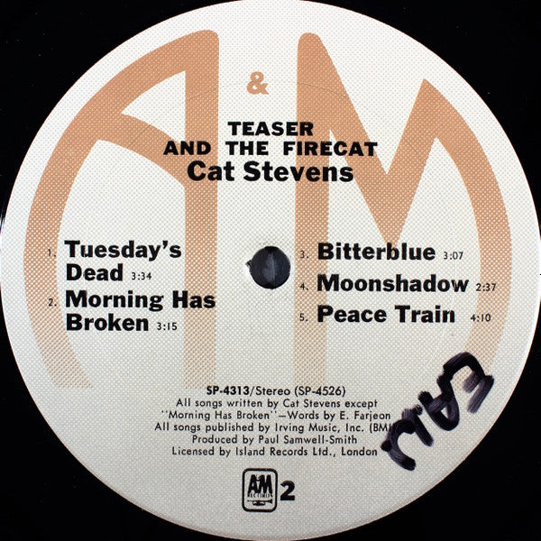 Cat Stevens - Teaser And The Firecat (LP, Album, RE, Pit) (Near Mint (NM or M-)) - Image 4