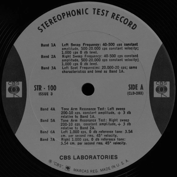 CBS Laboratories - Professional Test Record (Issue 3) (LP) (Near Mint (NM or M-)) - Image 3