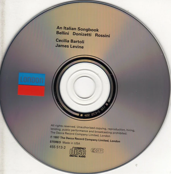 Cecilia Bartoli, James Levine - An Italian Songbook (CD, Album) (Mint (M)) - Image 4